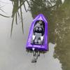 Ssccgym 2.4G 4ch Remote Control Racing Speed Boat Fast 25km/h with LED H100 H112 H122 for Boys Kids Adults Lake Pool Seas (Purple) view 2
