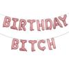 16 inch Happy Birthday Bitch Balloons, Aluminum Foil Banner Balloons for girlfriends Birthday Party Decorations and Supplies (BIRTHDAY BITCH Pink) view 1