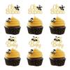 Gyufise 24Pcs Bumble Bee Cupcake Toppers Gold Glitter Babyshower Oh Baby Cake Toppers Oh Babee Cupcake Picks Bee Theme Baby Shower Gender Reveal Kids First Birthday Party Cake Decorations Supplies view 1