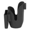 2-in-1 Universal Stroller Cup Holder with Phone Slot  Adjustable Bottle Holder for Strollers, Wheelchairs, Walkers & Scooters, Black view 3