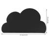 2pcs Children Cloud Shape Placemat, Baby Feeding Supplies Baby Weaning Utensils Set Silicone Suction Baby Bowl Insulation Feeding Plate Placemat(Black) view 3