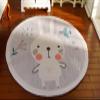 1?12 Scale Cute Bunny Bird Design Round Miniature Rug view 4