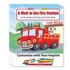 ZOCO  A Visit to the Fire Station  Custom Promotional Coloring & Activity Books (250 Bulk Pack, With Crayons)  Fire Safety & Prevention Items for Kids view 1