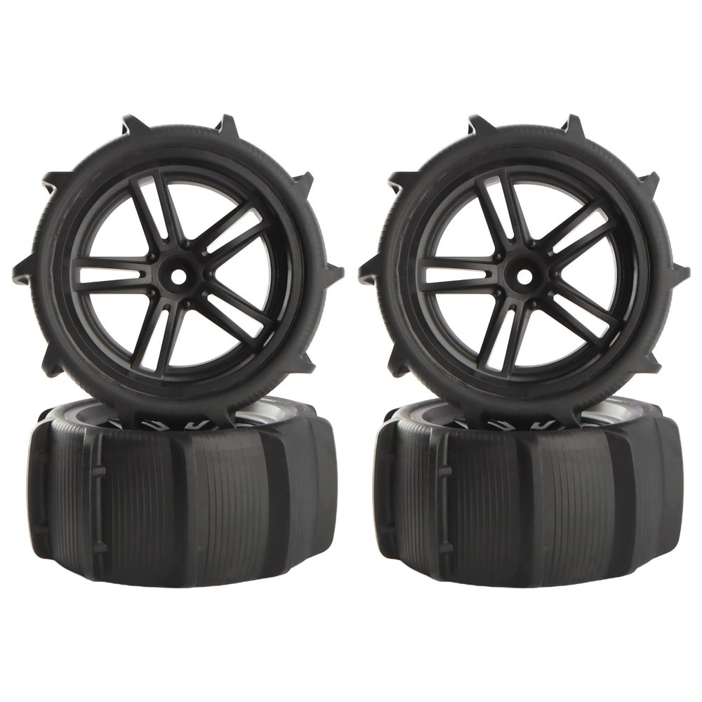 GDOOL 1/10 RC Paddle Tires Wheels 12mm Hex Snow Grass Tyer PX9200-29A for High Speed 9125 X07 X08 X17 RC Cars 9201E 9205E 9206E 200E 201E RZ001G-A 104009 2995 Trucks(4 Pieces)
