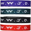 AMERICAN WIT Colorful W.W.J.D. Webbing Bracelets (12 Pack) (What would Jesus do?) Colors: black, army green, purple, bright red Religious Christian Wristband, view 3