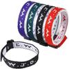 AMERICAN WIT Colorful W.W.J.D. Webbing Bracelets (12 Pack) (What would Jesus do?) Colors: black, army green, purple, bright red Religious Christian Wristband, view 4