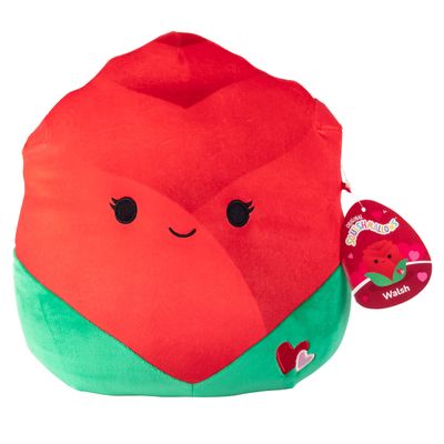 Squishmallow Original 10 Inch Walsh The Valentine's Day Red Rose - Official Jazwares Plush - Soft, Cuddly Collectible Stuffed Animal Toy - 2026 Limited Edition - Gift for Boys, Girls, & Kids