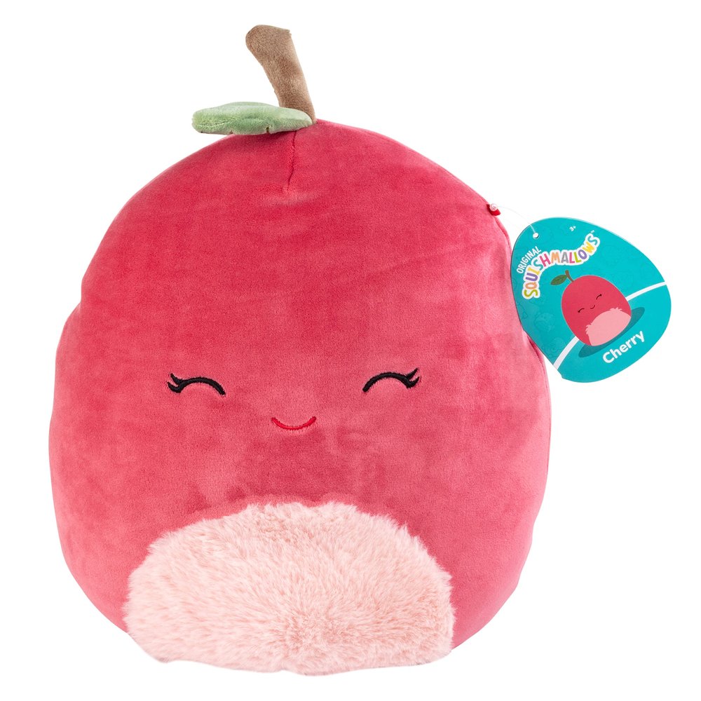 Squishmallows Original 10-Inch Cherry Plush - Official Jazwares Valentine's Day Plush - Collectible Soft & Squishy Stuffed Animal Toy - 2026 Limited Edition - Gift for Kids, Girls & Boys