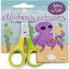 Ashton and Wright - Children's - Kids Scissors Soft Grip - 5"/12cm (Pack of 1, Yellow, Green) view 1