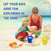 Beach Pail and Shovel Toy Set for Toddler 1-3 Includes 6.75 Inch Colorful Plastic Beach Buckets and Shovels for Sand Castle Building, Party Favors Decoration for Boys Girls Sandbox Toys (12 Pack) view 4