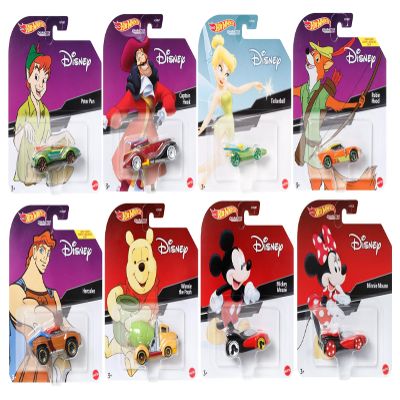 Hot Wheels Disney Character Cars 2022 Release HDM87-956B with 8 Diecast Vehicles in Sealed Case