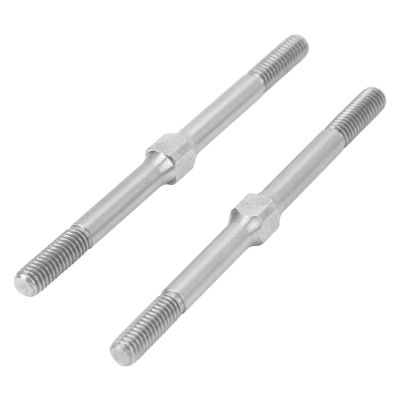 2PCS RC Turnbuckle,M4 63mm Steel Turnbuckle,1/10 RC Car Upgrade Part for ARRMA Granite
