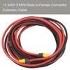 XT60 XT60h Male to XT60h XT-60 Female Connector with 1M 12AWG Silicon Wire for RC Lipo Battery FPV Drone view 2
