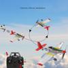 QAQQVQ 1020 Coreless Motor RC Fighter 4-Channel RC Glider 360one Key Rollover Aerobatic Aircraft Children Outdoor Flying Toy Simulation Aviation Model Boy Birthday Present view 3