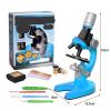 Lab Microscope Slides 100X-400X-1200X Portable Microscope Kit Microscope Parts (Color : Blue) view 2