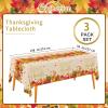 Gatherfun Fall Thanksgiving Decorations, Disposable Tablecloth, Plastic Table Cover for Autumn Party Decorations and Thanksgiving Party Decorations, 3 Pack, 54x108 view 2