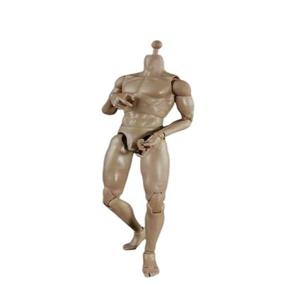 1/6 Scale Male Body,12inch Male Flexible Strong Muscular Action Figure Body Doll Collection (A)