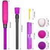 CeleMoon Adjustable TEE Foam T Ball Kids Baseball Softball Bat Set Batting, 8 Colored Balls Included for Toddler Girls Gift 3 4 5 Years Indoor Outdoor Sport Playing Toys (Pink) view 3