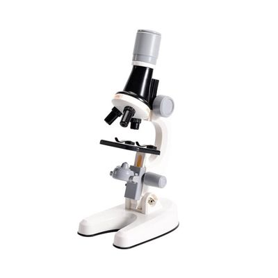 Lab Microscope Slides 100X-400X-1200X Portable Microscope Kit Microscope Parts (Color : White)