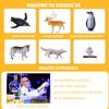 JOKFEICE 25Pcs Small Polar Animals Figurines, Realistic Plastic Polar Bear & Penguin Winter Arctic Animals for Early Educational Birthday Cupcake Topper for Kids view 3