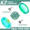 MAGICYOYO K2 Crystal Yoyos Responsive Yoyo for Kids , 2 Pack Professional Yo-yos, Dual Purpose Trick Yo Yo with Unresponsive Bearing + 12 Strings + Bearing Remover + Storage Bag (Green + White) view 4