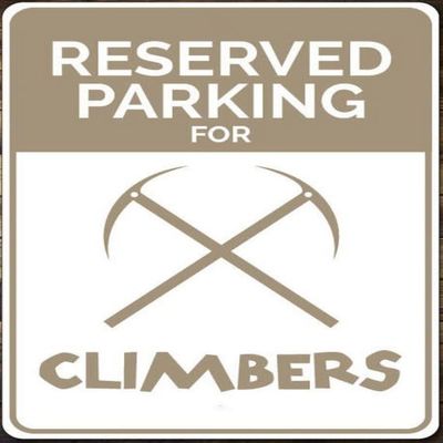 Climber Parking Sign, Climber Gift, Rock Climber Sign, Rock Climbing Decor, Climber Garage Sign, Climber Decor - Quality Aluminum ENS1010044 8x12 Inches,Fun Kitchen Decor, Funny Bar Signs, Vintage Kitchen Signs
