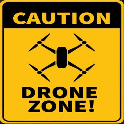 Caution Drone Zone, Drone Lovers, Drone Zone, Drone Parking, Drone Decor, Kid Drone Room, Drone Gift, Drone Hobby- Quality Metal Decorations 12x16 Inches,Fun Kitchen Decor, Funny Bar Signs, Vintage Kitchen Signs
