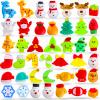 Christmas Goodie Bag Stuffers 42 Pcs Christmas Squishies Toys for Kids Bulk Mochi Squishies Fidget Stress Relief Toy Stocking Stuffers Christmas Party Favors Xmas Gifts view 2