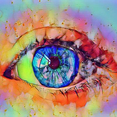 4 Eye Sticker Pop Art Urban Eye Ball Zombie Rainbow Colorful Graffiti Paint