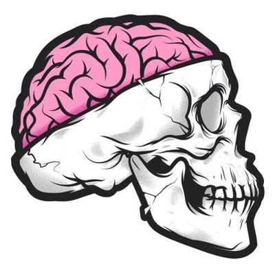 4 Skull Skeleton Sticker Brain Pink Health Nurse Medicine Doctor