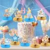 10 Pcs Bear Baby Shower Party Supplies Bear Honeycomb Centerpieces for We Can Bearly Wait Baby Party Decorations Table Honeycomb for Boys Kids Gender Reveal Baby Shower Wedding Birthday Party Favors view 4