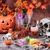Meanplan 90 Pcs 12 oz Halloween Plastic Party Cups Disposable Clear Scary Printed Happy Halloween Cups for Liquor Coffee Juice and Hot Cold Drinks Party Supplies(Cute Style) view 4