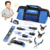 URASISTO 18-Piece Kids Tool Set with Tool Storage Bag, Junior Real Hand Tool Kit for Boys & Girls, Children Learning Tools for DIY Building and Woodworking, Age 8+ view 1