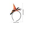 Dzrige Halloween Witch Hat Headband Witch Spider Web Headwear Witch Hat Headpiece Accessories for Halloween Party Cosplay (Orange) view 2