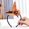 Dzrige Halloween Witch Hat Headband Witch Spider Web Headwear Witch Hat Headpiece Accessories for Halloween Party Cosplay (Orange) view 3