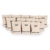 DIRACCOS Model Set of 12pcs Handmade 1/16 Scale Sand Bags 1:16 Sandbag Set, Accessory for RC Tank Model Soldier Action Figure Man Model, 1/16th Military Sandbags for Trench Warfare Battle WWII WWI view 1
