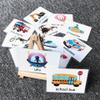 Alphabet Flash Cards for Toddlers Kids ABC Flash Cards Sight Words Learning Spelling Cards Educational Flashcards for Preschool Homeschool Kindergarten Supplies Water and Tear Resistant (Vehicles) view 3