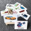 Alphabet Flash Cards for Toddlers Kids ABC Flash Cards Sight Words Learning Spelling Cards Educational Flashcards for Preschool Homeschool Kindergarten Supplies Water and Tear Resistant (Vehicles) view 4