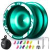 Professional Responsive Yoyo V3, MAGICYOYO Metal Yo yo for Beginner, Alloy Yo-yo with Unresponsive Bearing + Bearing Removal Tool + Axle + Storage Bag + 12 Yoyo Strings (Green) view 2