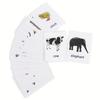 Alphabet Flash Cards for Toddlers Kids ABC Flash Cards Sight Words Learning Spelling Cards Educational Flashcards for Preschool Homeschool Kindergarten Supplies Water and Tear Resistant (Animals) view 1