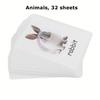 Alphabet Flash Cards for Toddlers Kids ABC Flash Cards Sight Words Learning Spelling Cards Educational Flashcards for Preschool Homeschool Kindergarten Supplies Water and Tear Resistant (Animals) view 2
