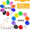 Augshy 20Pcs Egg Shakers Musical Instruments Maracas Eggs, 20 Pcs Dance Scarves for Kids Music Learning view 3