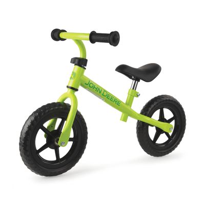 TOMY John Deere Toddler Balance Bike  10" Girls' and Boys' Bike  Sturdy and Lightweight Kid's Bike - Toddler Bike with Adjustable Handle Bars and Seat - Green - Ages 2 Years and Up