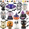 12 Pcs Halloween Toys Slow Rising Halloween Party Favors Pumpkin, Cat, Mummy, Vampire Soft Toy Teens Stress Relief Toys Game Treat Bags Fillers view 1