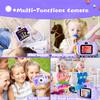 Dwfit Upgrade Selfie Kids Camera, Christmas Birthday Gifts for Boys Girls Age 3-12, HD Kids Digital Video Cameras for Toddler with Cartoon Soft Silicone Cover, Portable Toy for 3 4 5 6 7 8 Years Old view 3