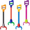 Lewtemi 4 Pcs Interactive Grabber Claw Robot Arm Pack Reacher Pickup Tool and Hand Eye Coordination Play, 18 Inch (Multicolor) view 1