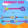 Lewtemi 4 Pcs Interactive Grabber Claw Robot Arm Pack Reacher Pickup Tool and Hand Eye Coordination Play, 18 Inch (Multicolor) view 2