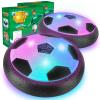 2 Pack Hover Soccer Ball with 8 Pcs Batteries, Air Floating Soccer Toy with LED Lights and Foam Bumper, Indoor Games for Kids 4-8-12, Toys Gifts for 3 4 5 6 7 8 9 Year Old Boys Girls view 1