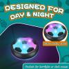 2 Pack Hover Soccer Ball with 8 Pcs Batteries, Air Floating Soccer Toy with LED Lights and Foam Bumper, Indoor Games for Kids 4-8-12, Toys Gifts for 3 4 5 6 7 8 9 Year Old Boys Girls view 4