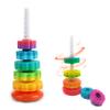 LBAIBB (1 PCS Spinning Stacking Toy,Spin Toy for Toddlers 1-3,Sensory Toys for Toddlers 1-3,Rainbow Spin Tower,Autism Spin Stack Toys,Suitable for Gifts for Boys and Girl view 1